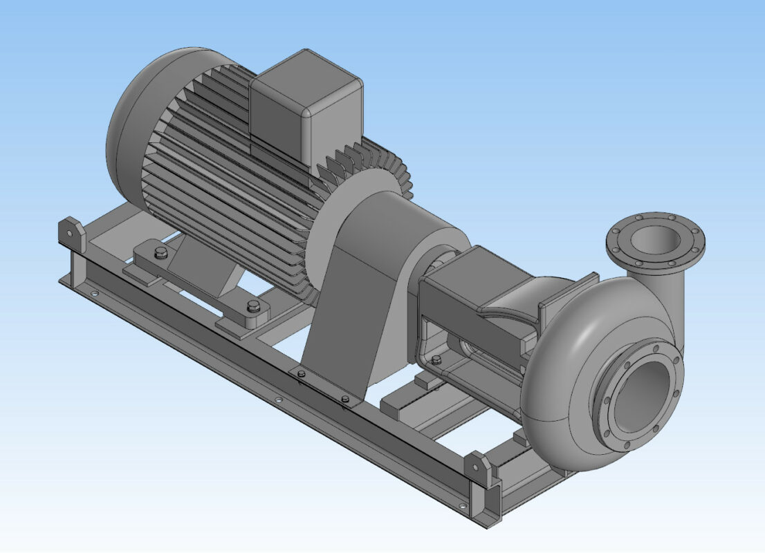 3D модель Насос центробежный Forum 6х8