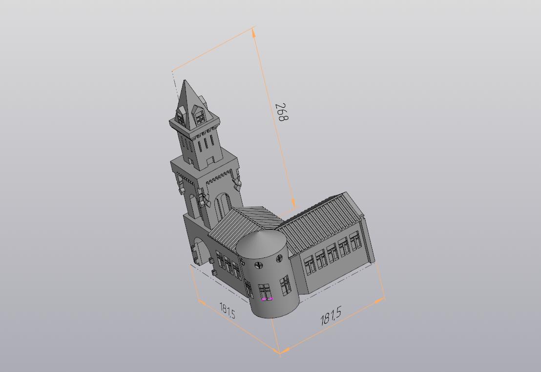 3D модель Мещанская каланча