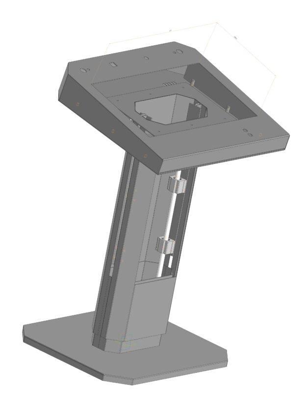 3D модель Мультимедийная стойка с подъемным механизмом