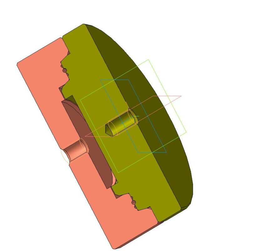 3D модель Пресс-форма для изготовления резинового кольца O-ring DIN 3771-86.5x2.62-N-NBR 80