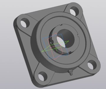 3D модель Подшипниковая опора UKF310-H2310(d45)