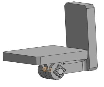3D модель Модель регулируемой магнитной полки для установки лазерного уровня к металлической вертикальной поверхности.