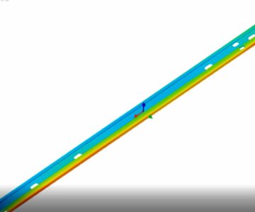3D модель Моделирование дуговой сварки MIG боковины образца железнодорожного подвижного состава (ПО Sysweld)