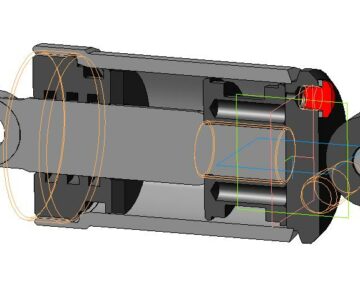 3D модель Амортизатор для падающего колеса оборотного плуга