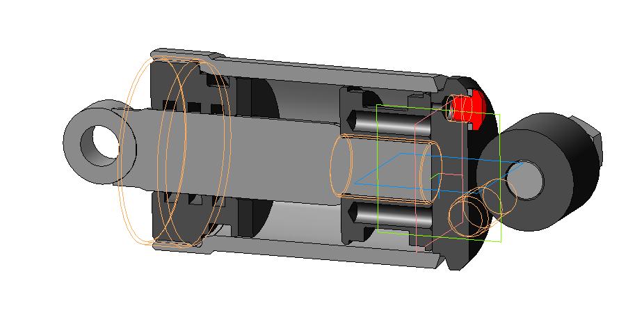 3D модель Амортизатор для падающего колеса оборотного плуга