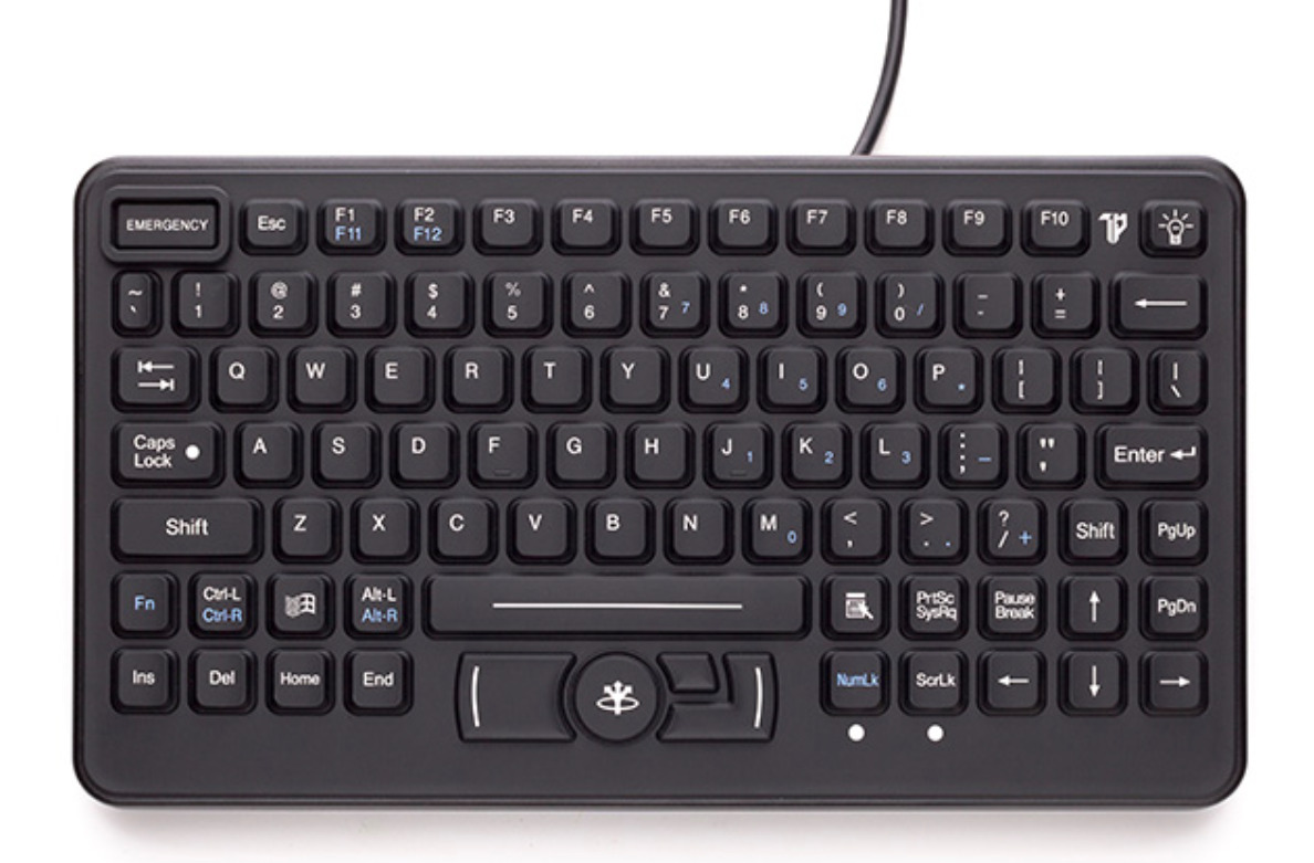 3D модель Промышленная клавиатура с аварийной кнопкой iKey SL-86-911-OEM
