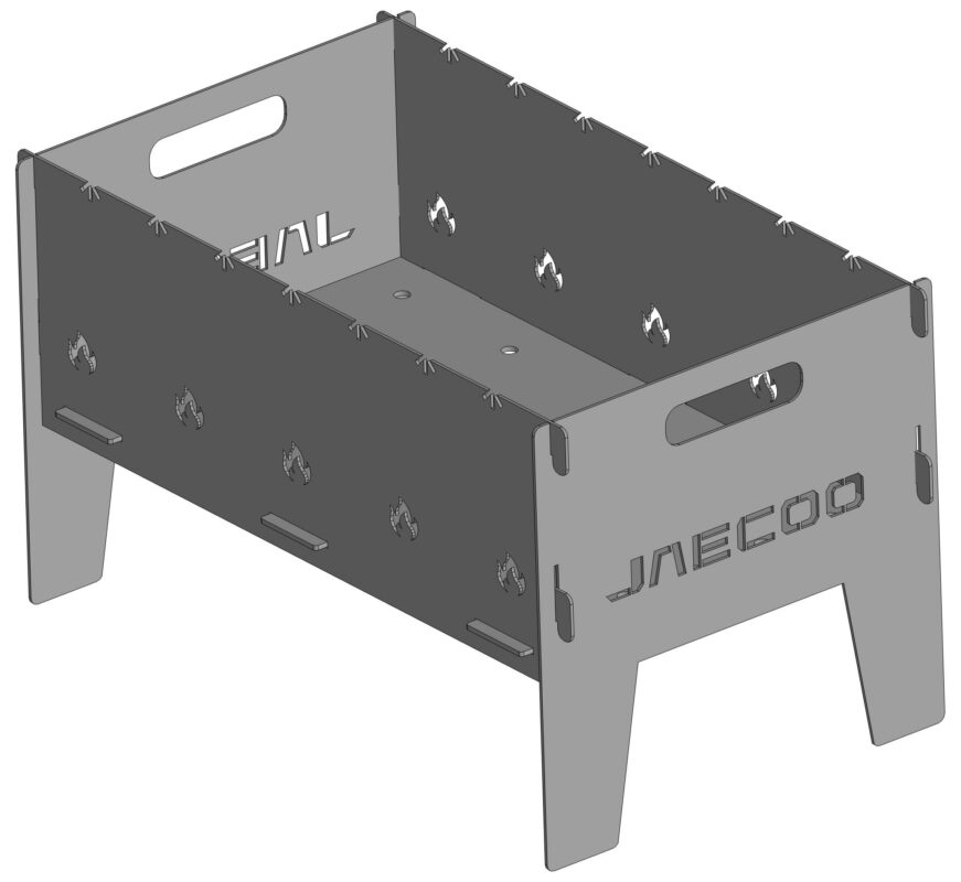 3D модель Мангал Jaecoo 280х464х264