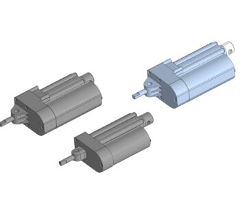 3D модель 3D модель актуаторов HB-DJ806 и HB-DJ809