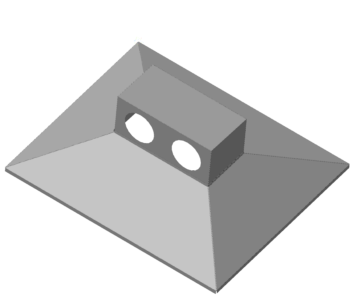 3D модель Зонт 1800 х 1500 х 590 мм