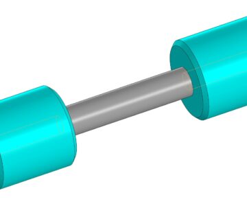 3D модель 3D модель гантели 12,5 кг.
