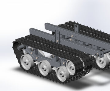 3D модель Гусеничная мототачка v3