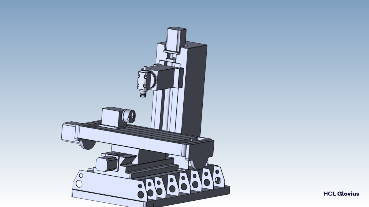 3D модель 3D модель станка ЧПУ (прототип станок марки Fanuc)