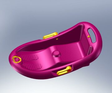 3D модель Детские пластиковые санки