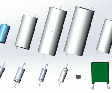 3D модель Подборка 3D моделей конденсаторов серий К-10, К-52, К-73, КВИ-1