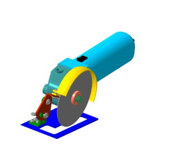 3D модель Модель 3D приспособления для УШМ 125