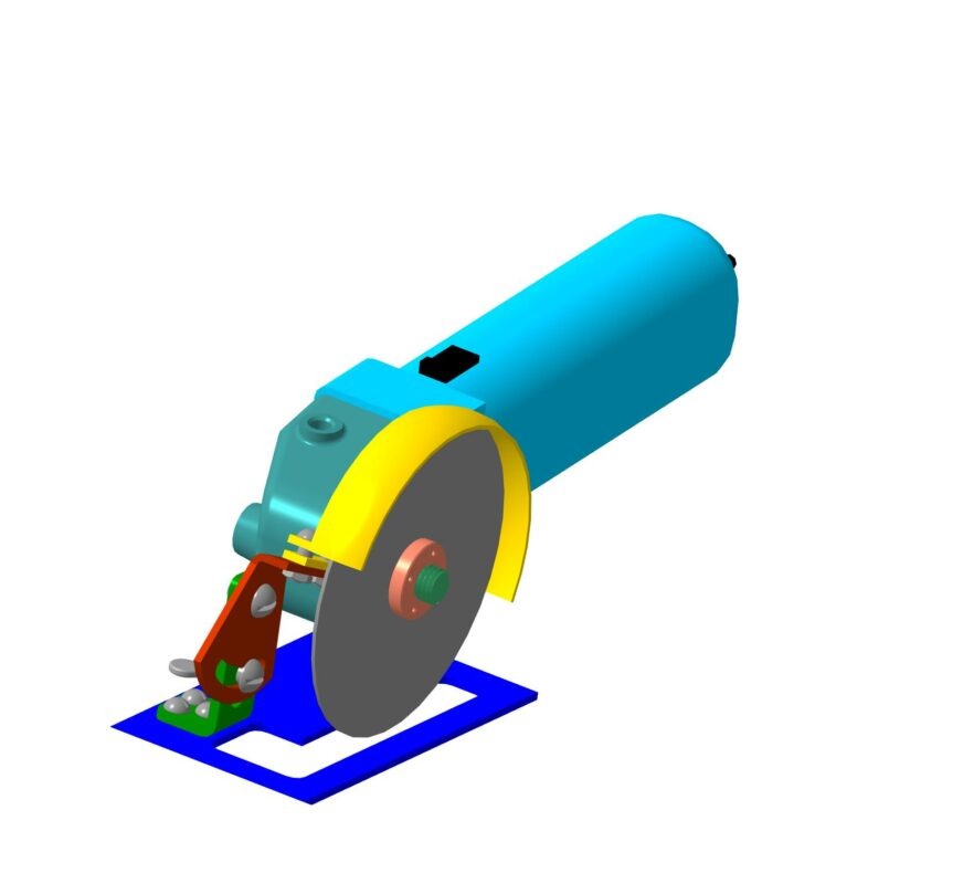 3D модель Модель 3D приспособления для УШМ 125