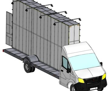 3D модель ГАЗель Next (Некст) - Рекламовозка (Mobile billboard) Мобильные билборды (рекламомобиль)