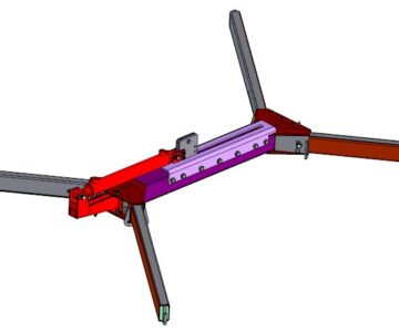 3D модель Траверса эвакуаторная грузоподъёмностью 1500 кг для погрузки автомобилей на платформу эвакуатора (разборная)