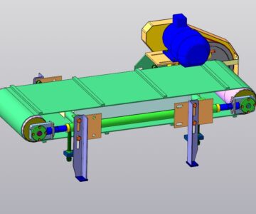 3D модель Магнитный сепаратор ленточный
