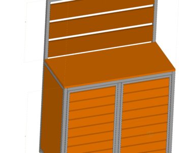 3D модель Стол кухонный уличный