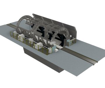 3D модель Вагоноопрокидыватель с фрагментом цеха