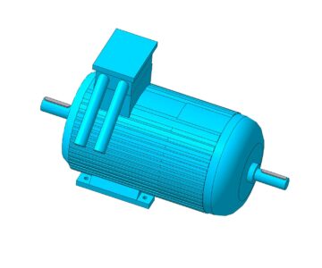 3D модель Электродвигатель ВРА160M8