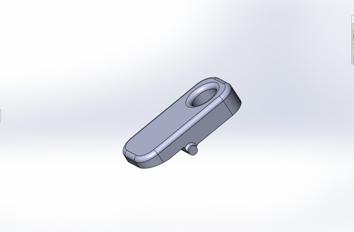 3D модель Кнопка-защёлка для воздуходувки WORX WG581 (фиксация сопла - насадки)