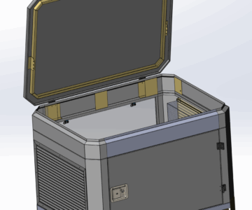 3D модель Ящик для генератора утеплённый
