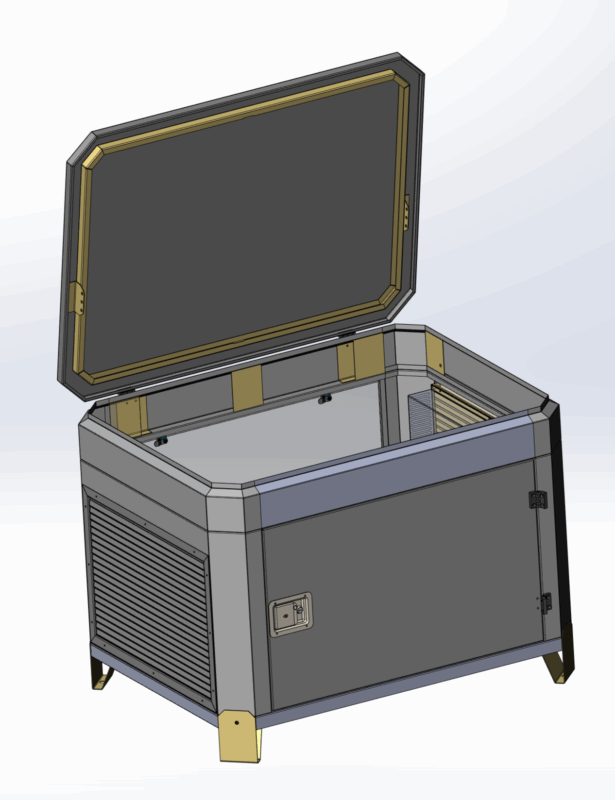 3D модель Ящик для генератора утеплённый