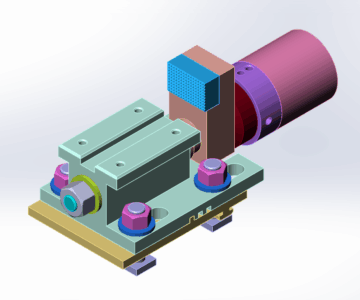 3D модель Зажим гидравлический МЧ00.44.00.00 СБ  в SolidWorks