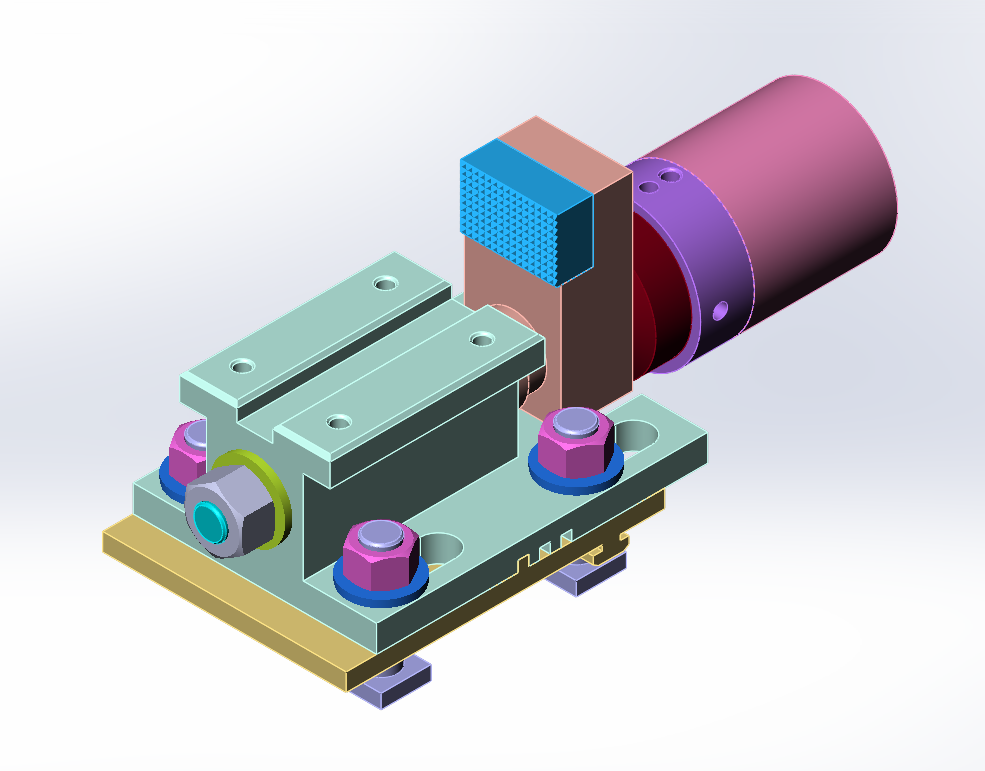 3D модель Зажим гидравлический МЧ00.44.00.00 СБ  в SolidWorks