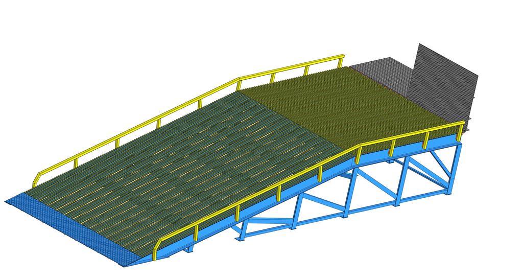 3D модель Эстакада для ремонта автомобилей гп  12 тонн
