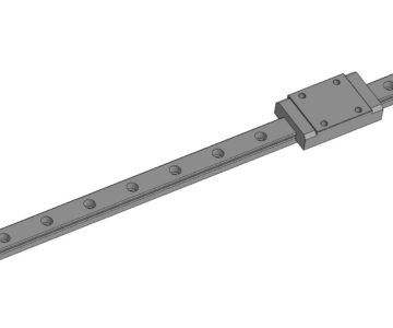 3D модель Рельсовая направляющая MGN12 400мм