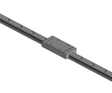 3D модель Рельсовые направляющие MGN9 250мм