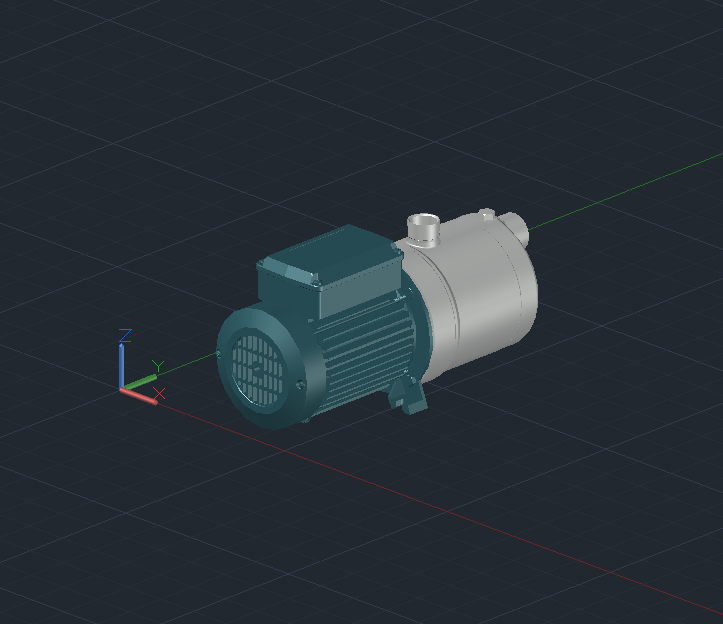 3D модель Насосы Calpeda MXH 203, MXH 204 и MXH 205
