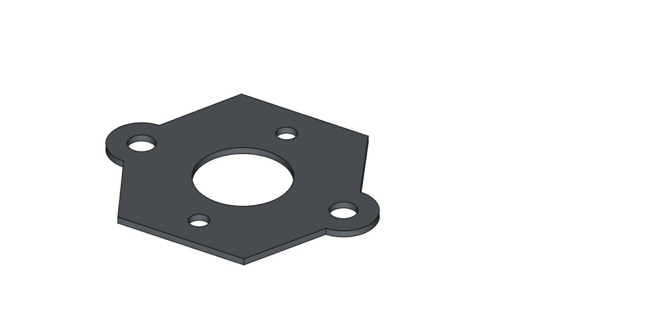 3D модель Две прокладка для бензопилы Partner 350 351 370 371 420 McCulloch MacCat 335 435 440,