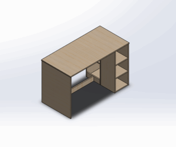 3D модель Компьютерный стол Ebern Designs