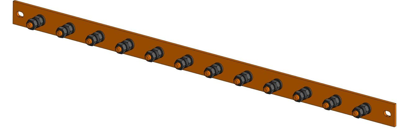 3D модель 3D модель шины заземления ШМТ М6 ITK ER-120325-M1