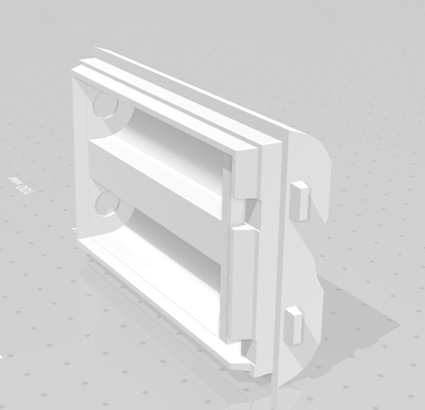 Чертеж корпус для аккумуляторов 18650 для авиационной рации VXA-220