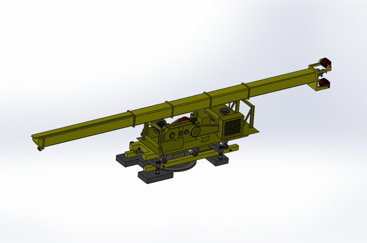 3D модель Макет буровой установки FRANKI модель Ramme 337