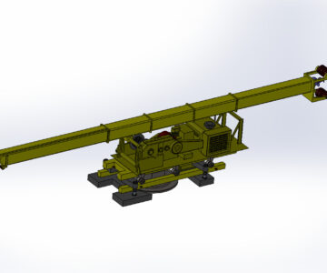 3D модель Макет буровой установки FRANKI модель Ramme 337
