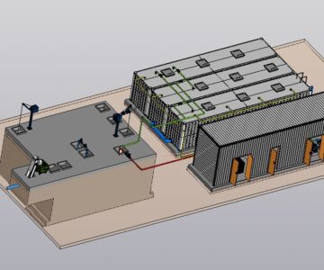 Чертеж Очистные сооружения 300 куб сутки
