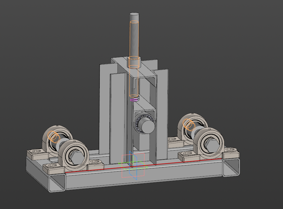 3D модель Трубогиб для профильной трубы 20х20, 40х20, 40х40 стенка профиля до 3мм