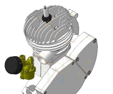 3D модель Двигатель Д8-01-800-06