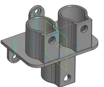 3D модель Держатель щеток для пылесоса Roidmi X30VX на стену
