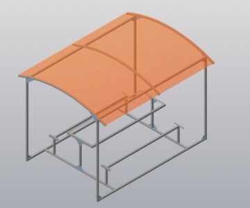 3D модель Беседка 3000х2000хх2000 мм