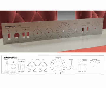 3D модель Передняя панель Амфитон 002 hi-fi