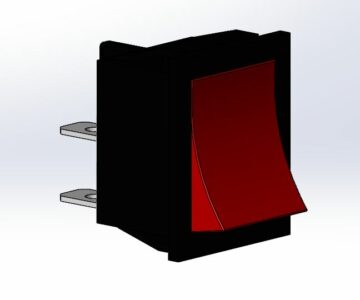 3D модель Переключатель ON-OFF KCD4-202