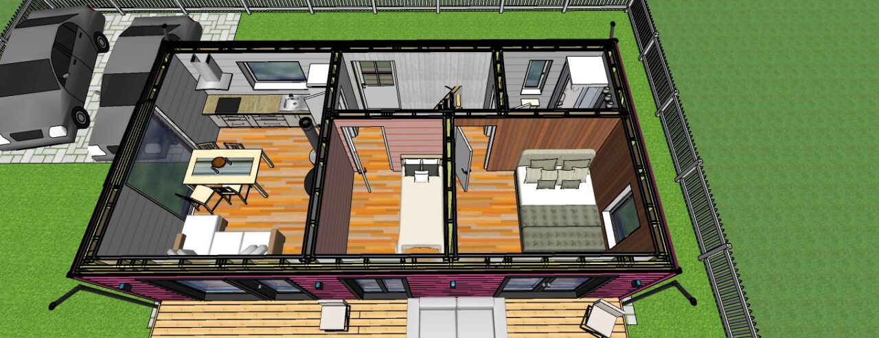 3D модель Каркасный дом HONKA PINK HOUSE