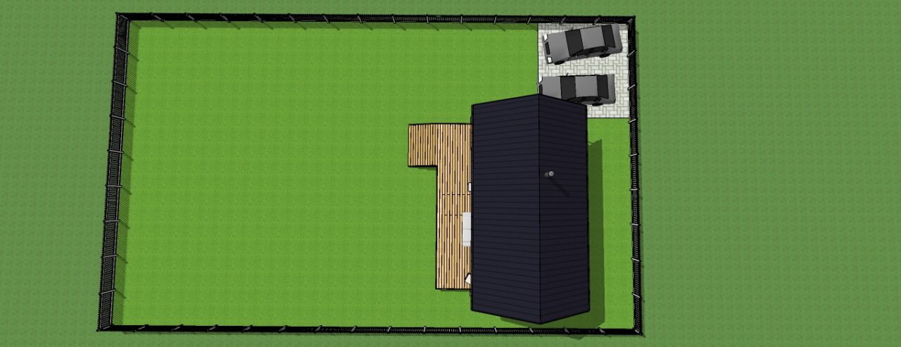 3D модель Каркасный дом HONKA PINK HOUSE